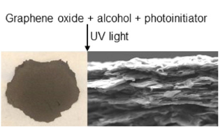 Photocuring Graphene Oxide Liquid Crystals for High-Strength Structural Materials