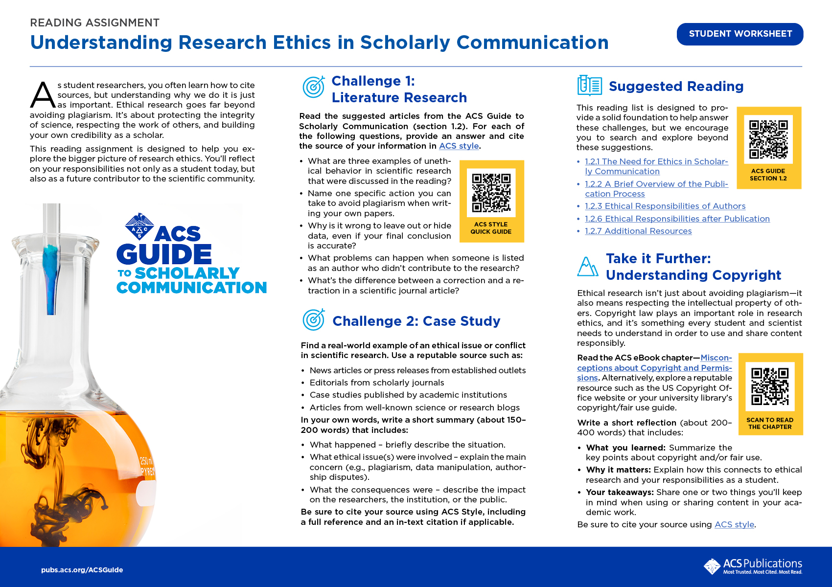 掌握海報發表技巧與AI使⽤指南,探索《ACS學術交流指南》實⽤資源 2 %7B97261ab9 323b 4650 81b0 cee19bb558ea%7D ACS Guide worksheet research ethics