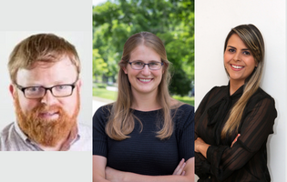 Prof. Chris Lorenz, Prof. Julie Korak, and Prof. Carolina Horta Andrade