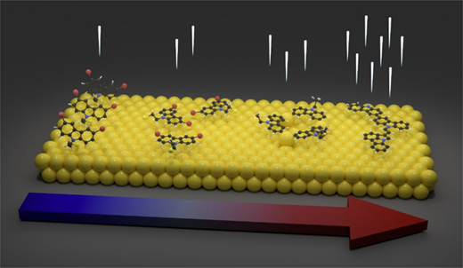 On-Surface Reactions of Electronically Active Self-Assembled Monolayers for Electrode Work Function Tuning